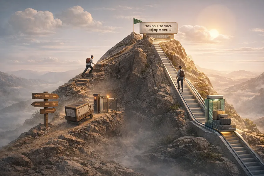 Приложение сокращает путь пользователя к цели